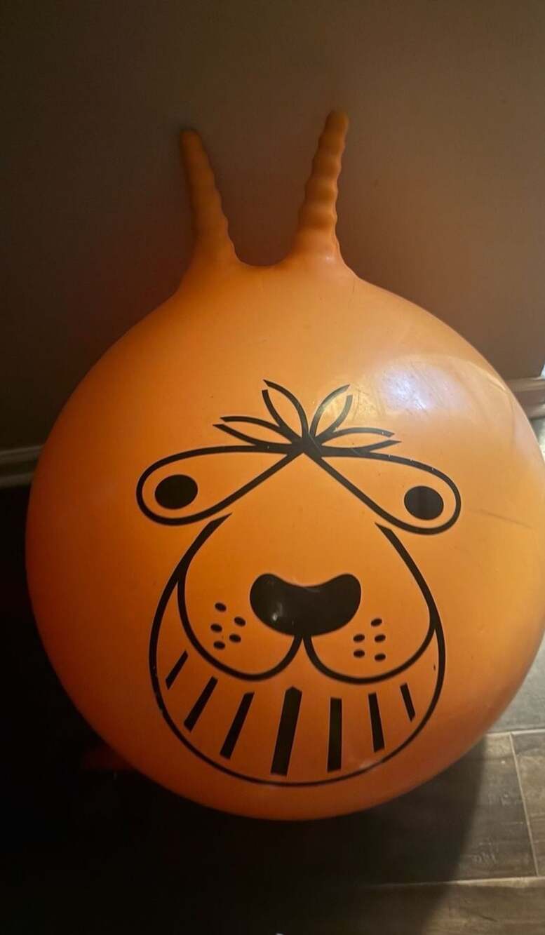 Tobar Large Retro Orange Space Hopper Jumping Ball